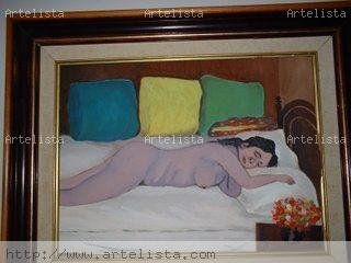 mujer durmiendo la siesta Oil Canvas Landscaping