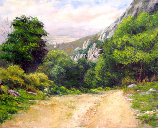 El monte San Antón Oil Canvas Landscaping