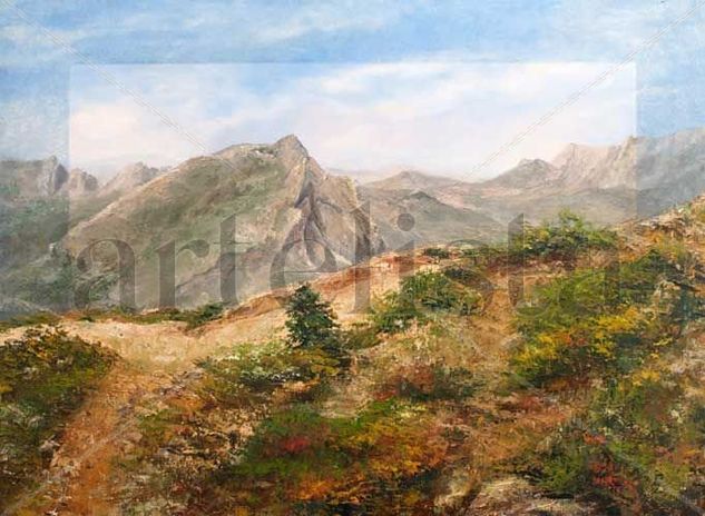 Montes de Alfarnate Oil Canvas Landscaping