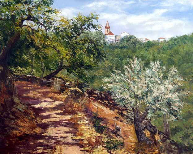 Camino de Cortelazor Oil Canvas Landscaping