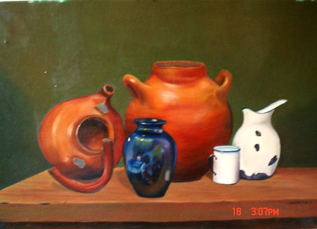 Jarrones Oil Canvas Still Life Paintings