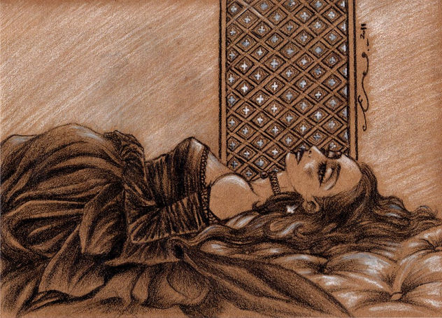 mujer acostada