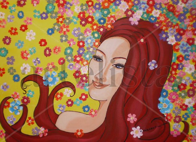 EN ARMONIA Acrylic Canvas Floral Painting