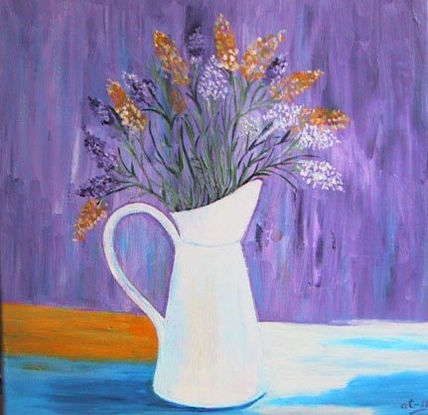Jarra con flores