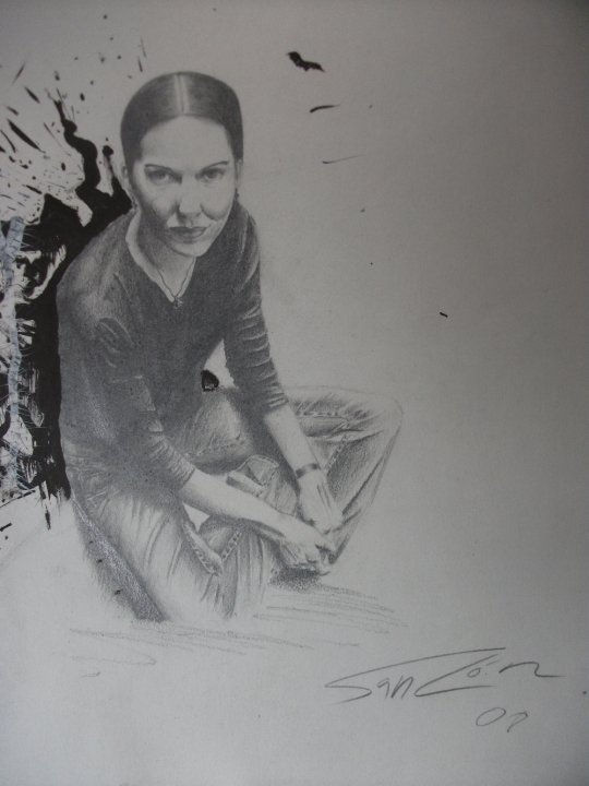 mujer sentada