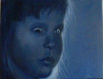 La niña de azul