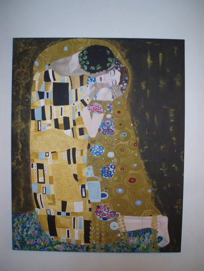 Homenaje a Klimt Óleo Lienzo Figura