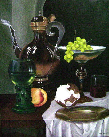 Bodegon con manzana