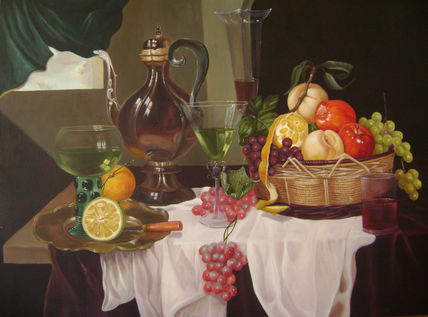 Bodegon con canasta