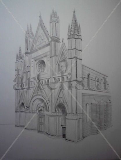 IGLESIA EN FRANCIA (REPRODUCCION) Pencil