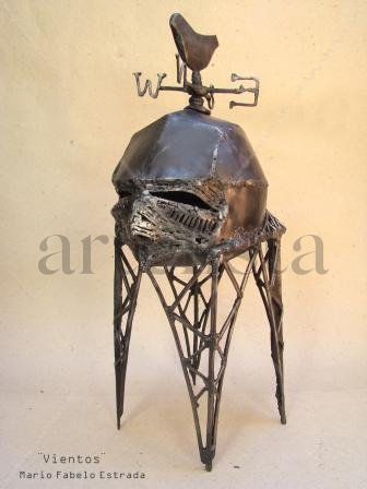 Serie Mundo de cabeza, ¨vientos¨. Metal Figurativa