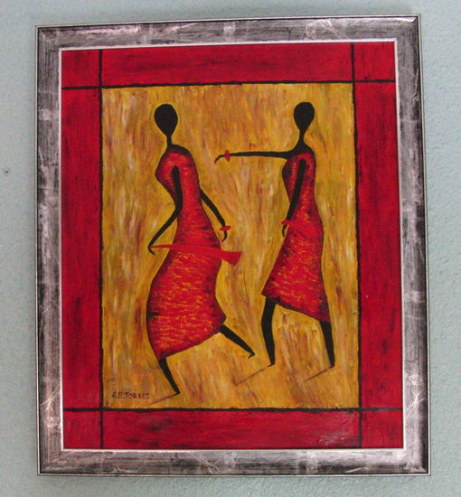 MUJERES AFRICANAS Oil Canvas Portrait