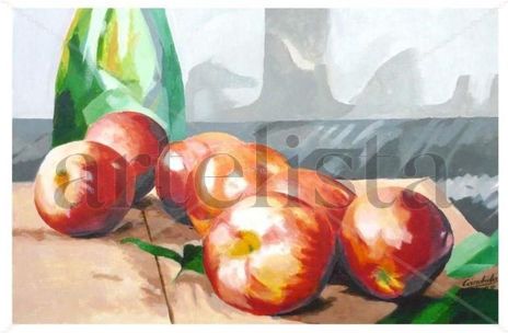 Bodegón manzanas