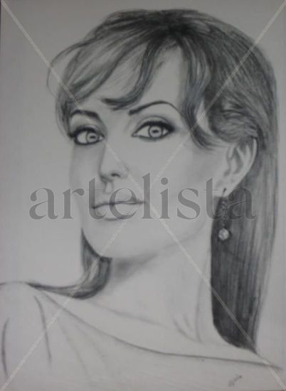 ANGELINA JOLIE Charcoal