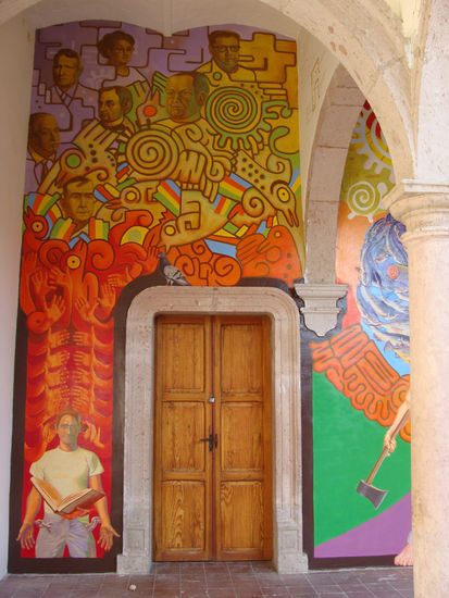 Mural sobre La Piedad de Cavadas Michoacán Oil Canvas Landscaping