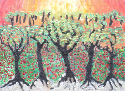 Almendros y amapolas