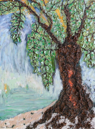 olivo 6 Media Mixta Lienzo Paisaje