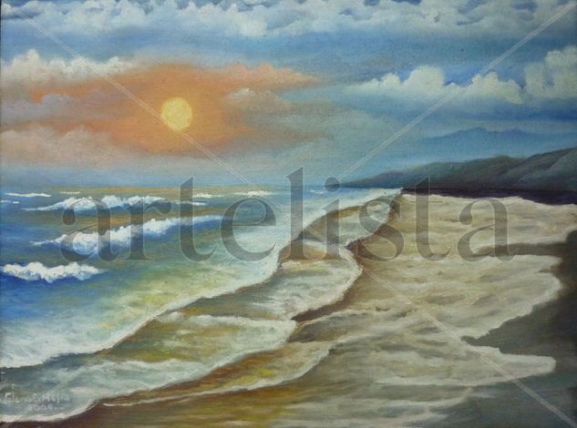 barra de santiago Oil Canvas Landscaping