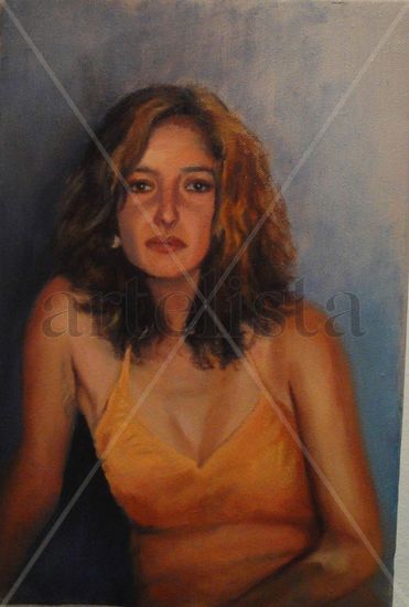 Retrato de Celsa. Oil Canvas Portrait