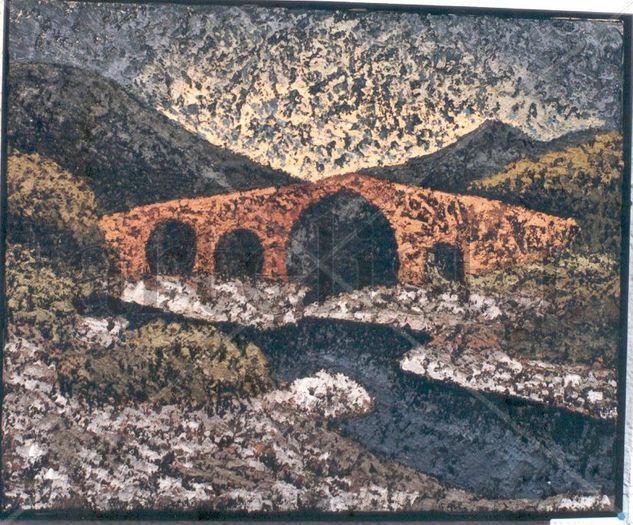 PONT DE PEDRET Oil Canvas Landscaping