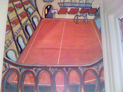 La cour de l'École...