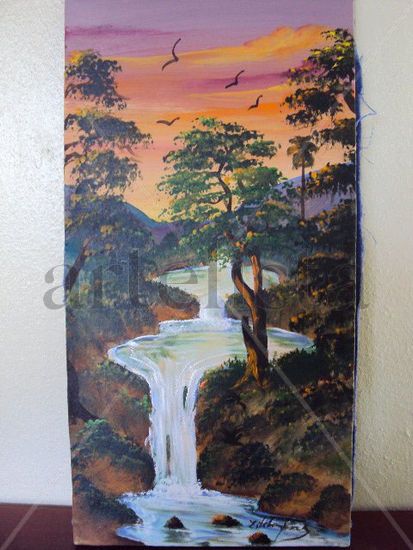 cascada Acrylic Canvas Landscaping