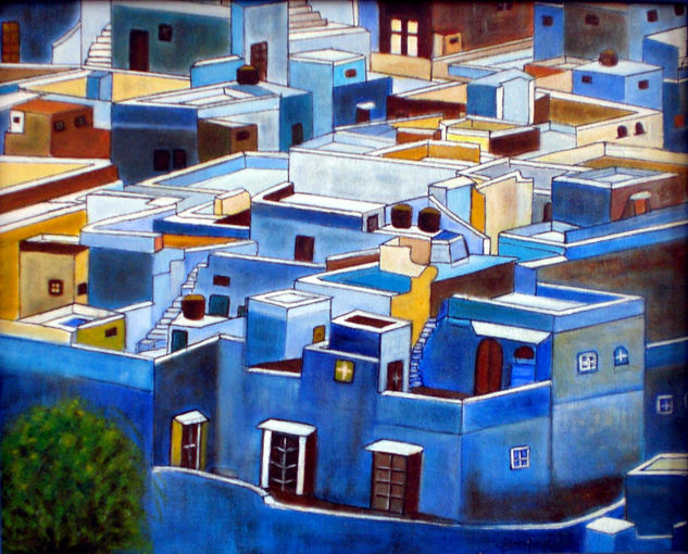 Jodphur - La ciudad azul (La India) Acrylic Canvas Landscaping