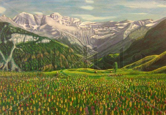 GAVARNIE Oil Canvas Landscaping