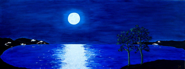 Luna de Ibiza Oil Canvas Landscaping