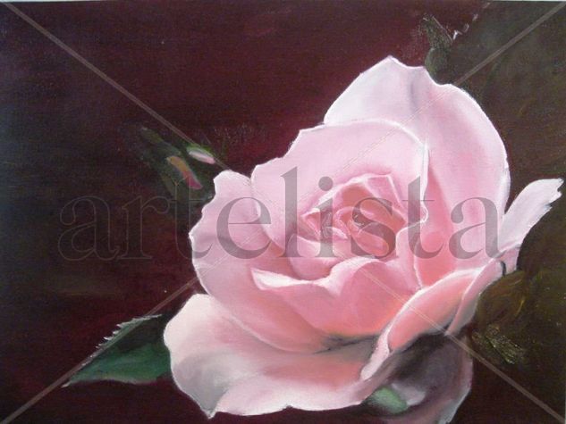 ROSA Oil Canvas Floral Painting