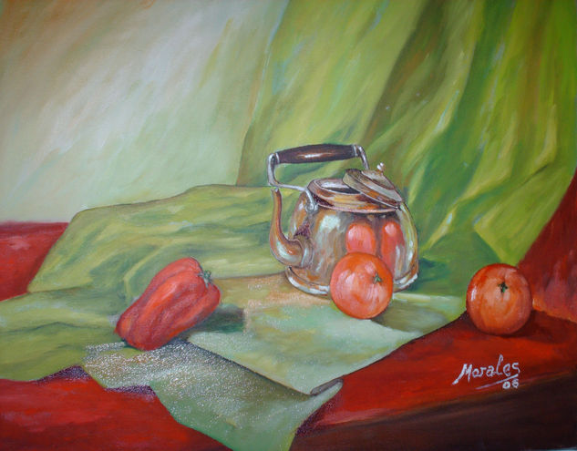 La tetera Oil Canvas Still Life Paintings