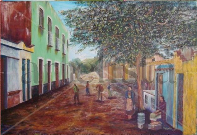 Plazuela de San Gregorio Oil Canvas Landscaping