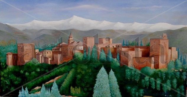 ALHAMBRA Oil Canvas Landscaping