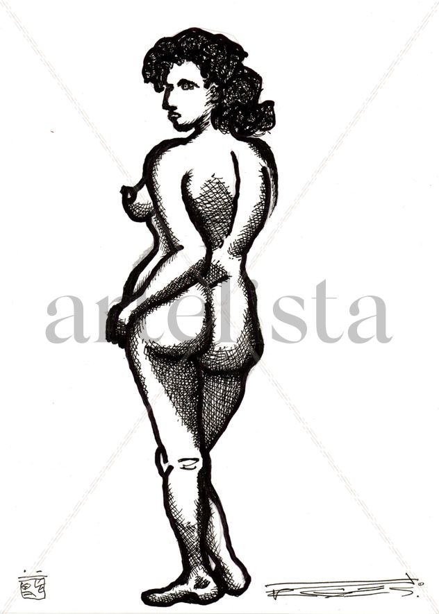 estudio sobre cuerpo de mujer, 6/14