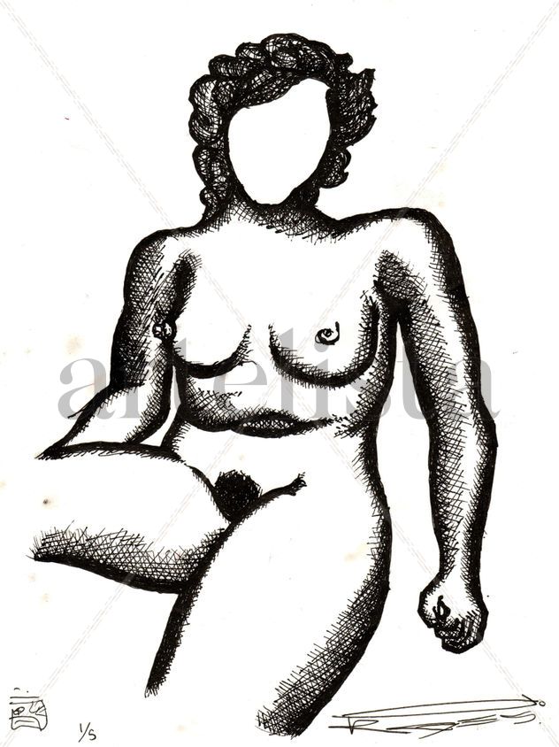 estudio sobre cuerpo de mujer, 5/14