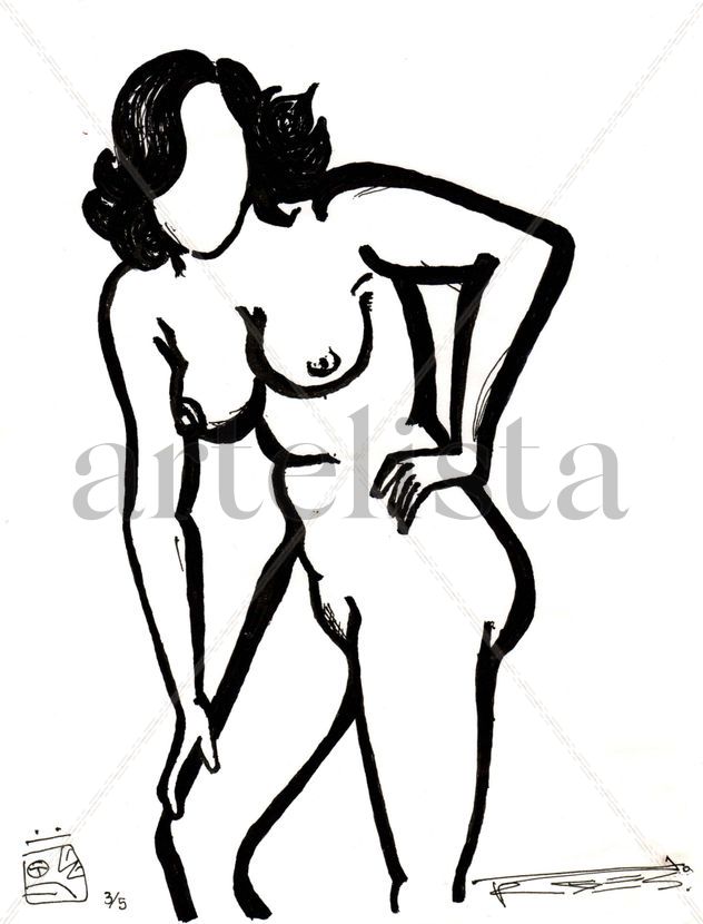 estudio sobre cuerpo de mujer, 3/14