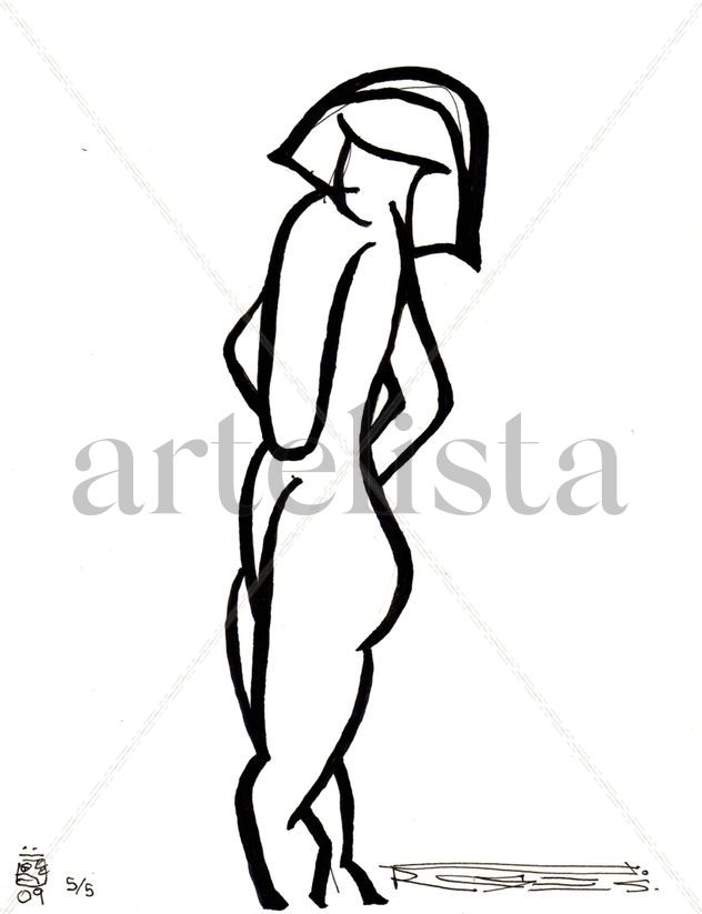 estudio sobre cuerpo de mujer, 1/14