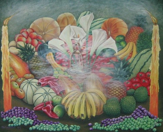 DIA DE GRACIAS Oil Canvas Still Life Paintings