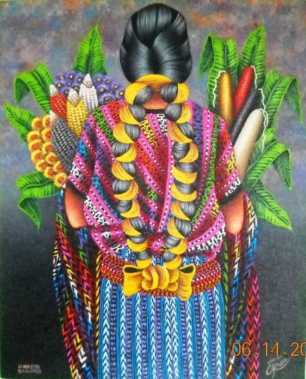 CANDELAS CEREMONIALES Oil Canvas Figure Painting