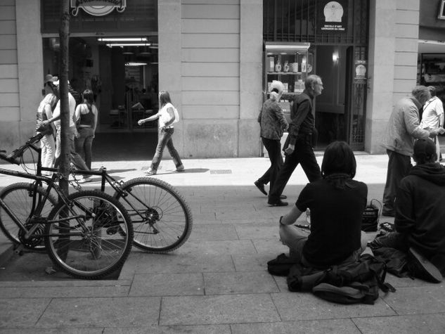 barcelona Other Themes Black and White (Digital)