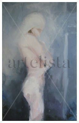 Existencia Oil Paper Figure Painting