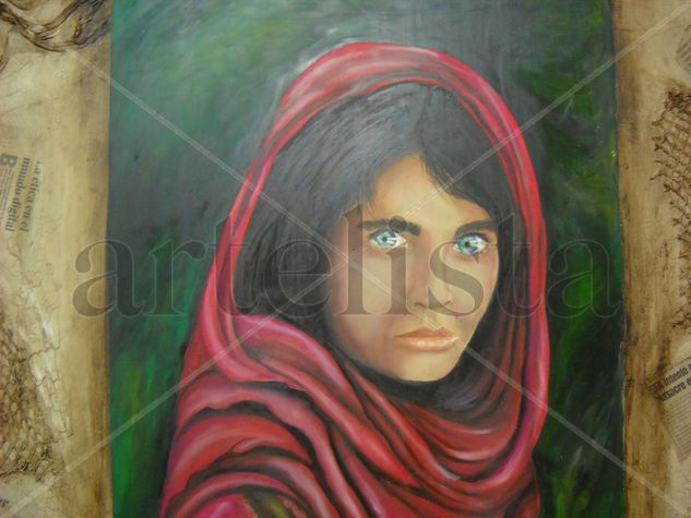 SOBREVIVIENTE Oil Panel Portrait