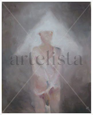 Existencia Oil Paper Figure Painting