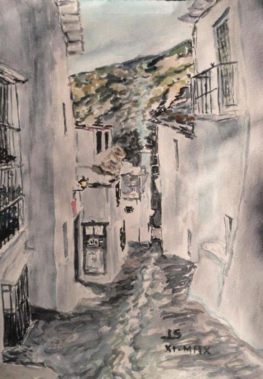 por granada Watercolour Paper Landscaping