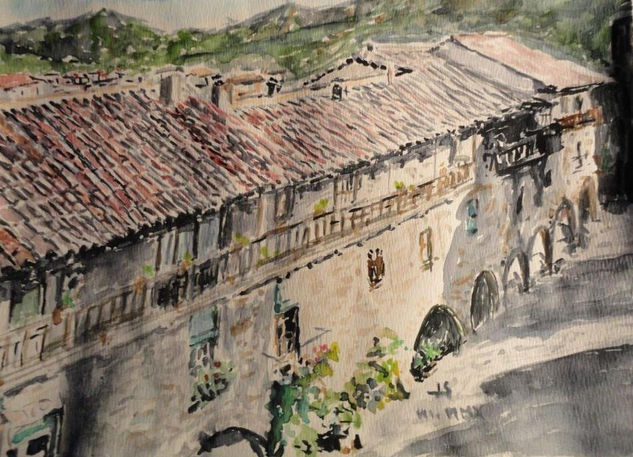 santa pau Watercolour Paper Landscaping