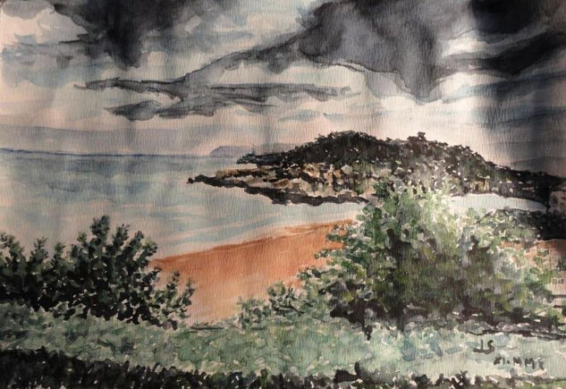 santander,cantabria Watercolour Paper Landscaping