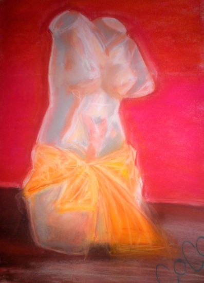 primavera momentánea anticipada Pastel Paper Nude Paintings