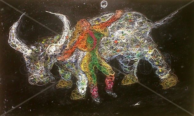Europa Trascendental, 50 x 30 cms, Collage.