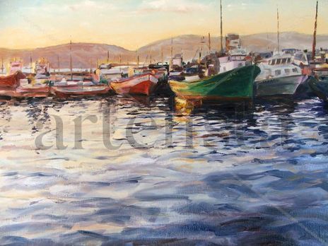Amanecer en el puerto