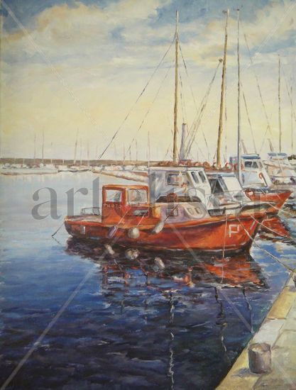 Veleros Oil Canvas Marine Painting